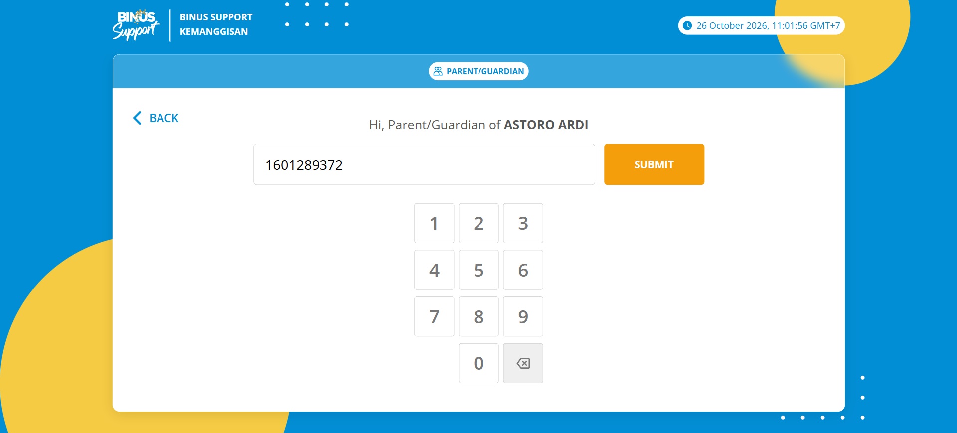 Konfirmasi Nama Mahasiswa
