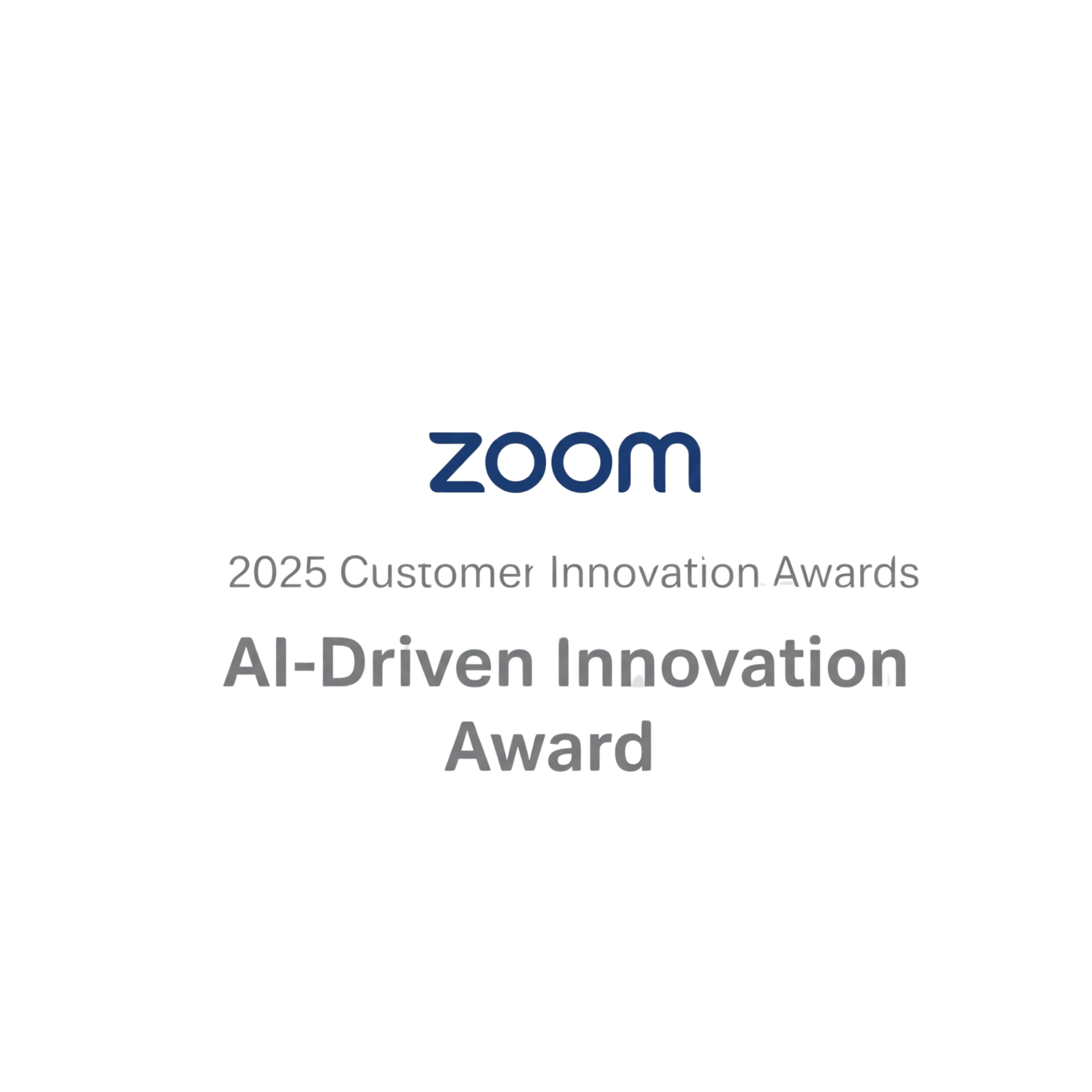 AI-Driven Innovation Award by Zoom